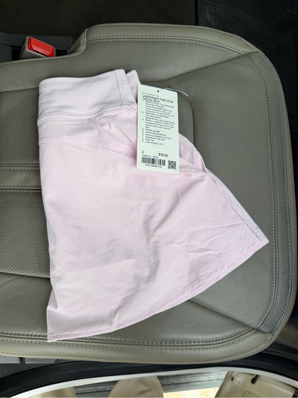 Lululemon High-Rise Athletic Skirt - Pink Organza